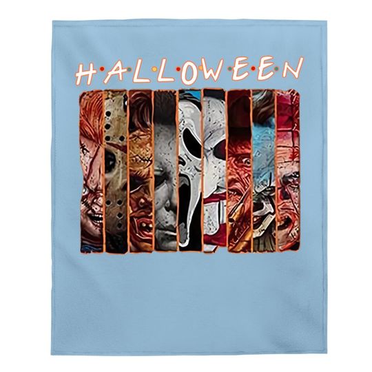 Halloween Squad Vintage Horror Movies Baby Blanket