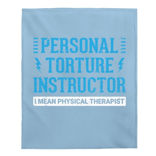 Pt Physical Therapist Gift Therapy Month Baby Blanket