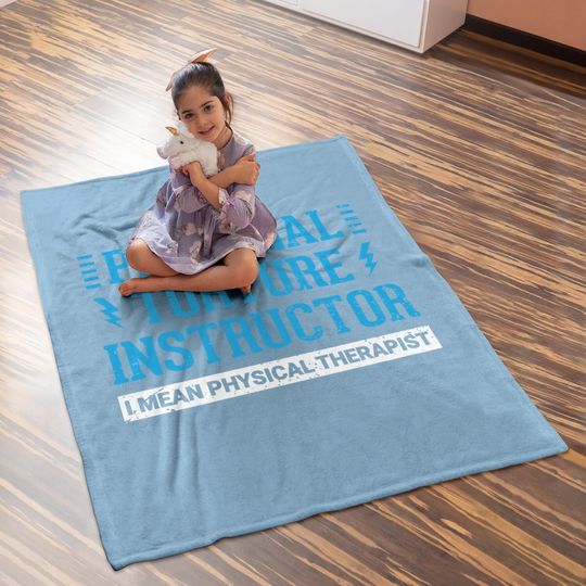 Pt Physical Therapist Gift Therapy Month Baby Blanket