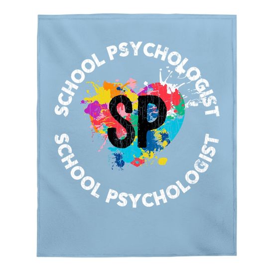 School Psychologist Design For Psychology Baby Blanket