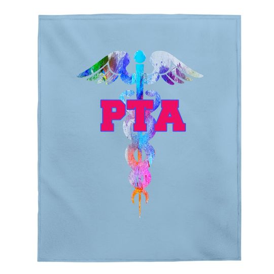 Pta Physical Therapist Assistant Caduceus Baby Blanket