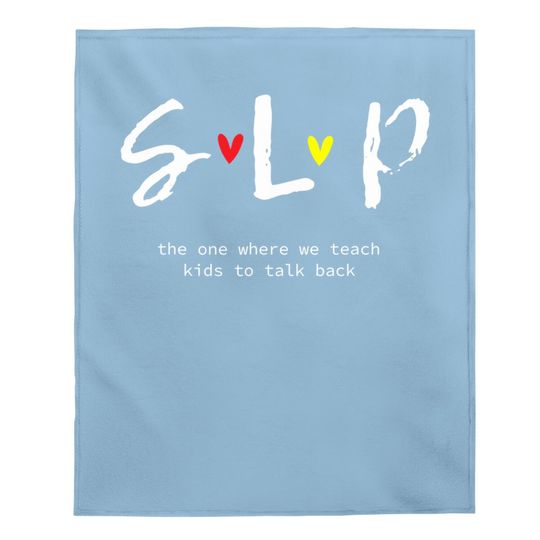 Teacher Speech Language Pathologist Back To School Baby Blanket