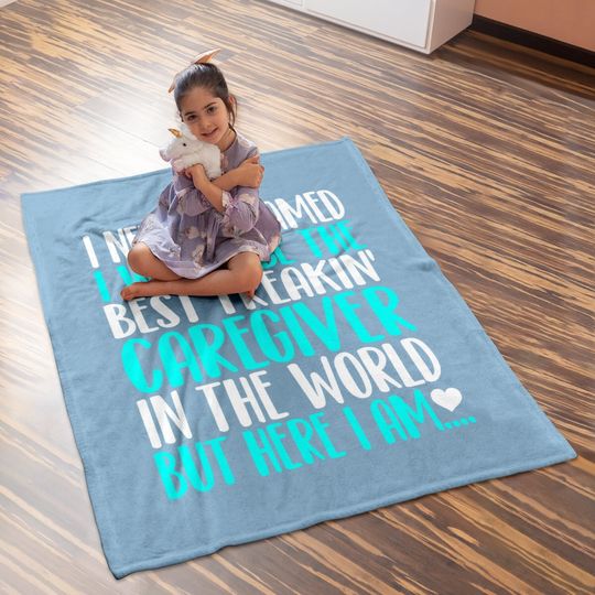 Best Caregiver In The World Baby Blanket