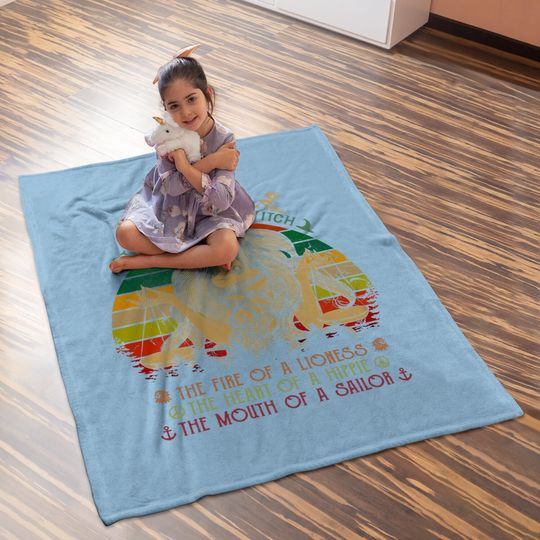 Libra Girl The Soul Of A Witch Fire Of A Lioness Baby Blanket