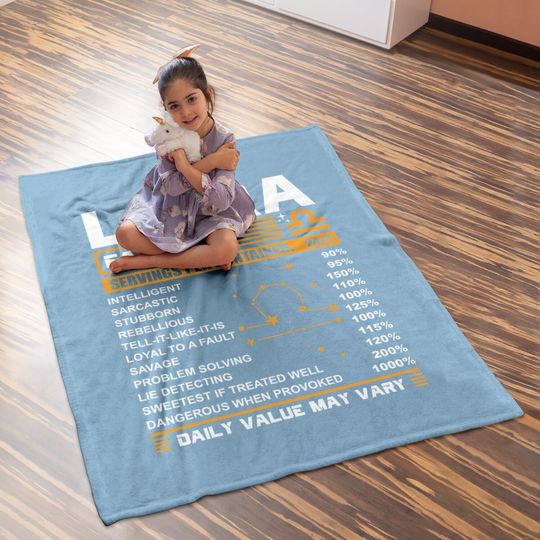 Libra Birthday Facts Baby Blanket