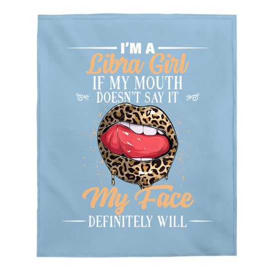 I Am A Libra Girl Baby Blanket