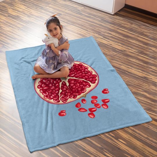 Pomegranate Lover Baby Blanket