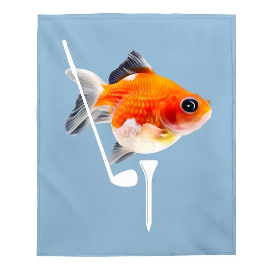 Funny Pearlscale Goldfish Baby Blanket