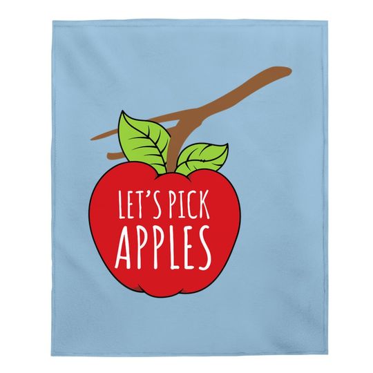 Apple Picking Inspired Baby Blanket