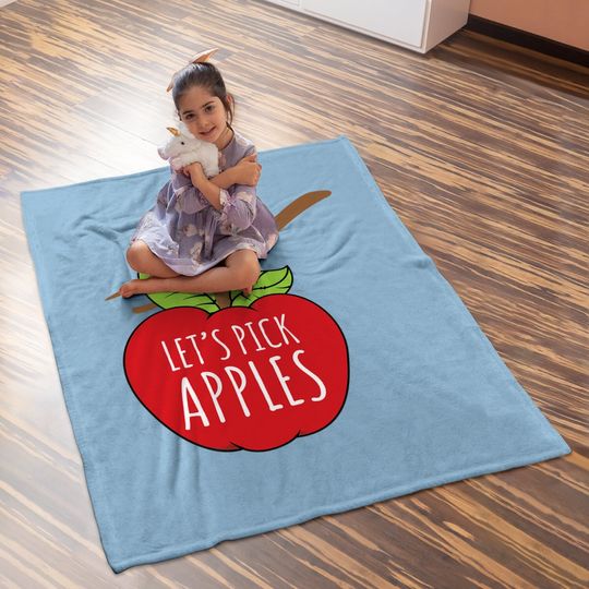 Apple Picking Inspired Baby Blanket