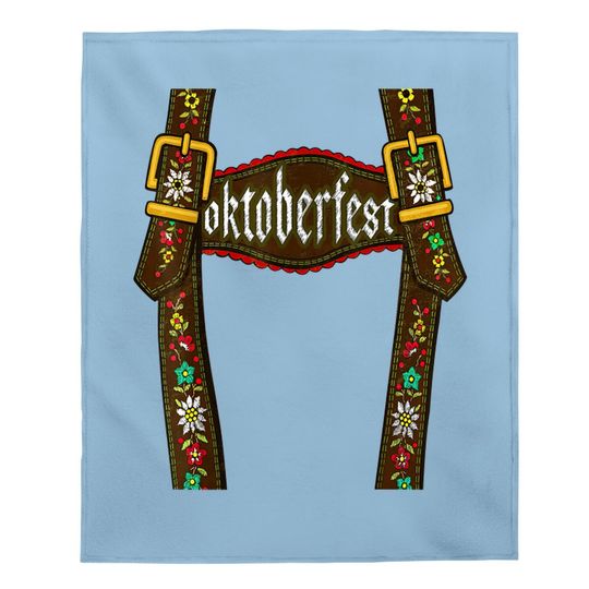 Lederhosen Suspenders Oktoberfest Bavarian Munich Beer Baby Blanket