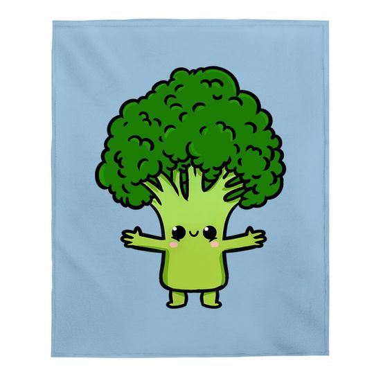 Kawaii Broccoli Baby Blanket
