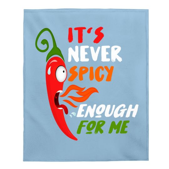 Chili Red Pepper Gift For Hot Spicy Food & Sauce Lover Baby Blanket
