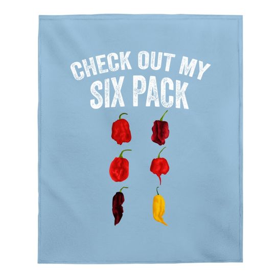 Very Hot & Spicy Chili Pods Habanero Carolina Reaper Pepper Baby Blanket