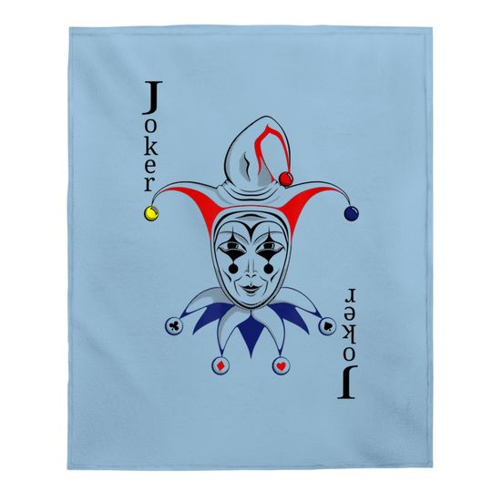 Joker Playing Card Baby Blanket