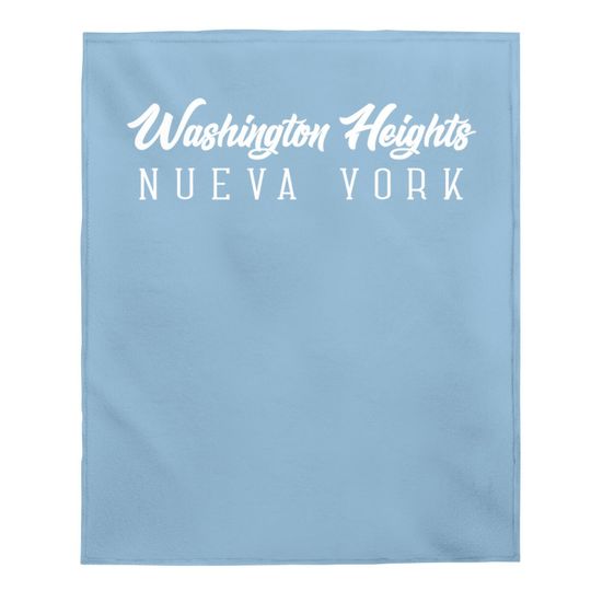 Washington Heights Nueva York New York Retro Style Baby Blanket
