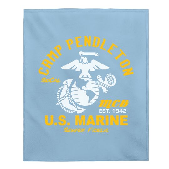 Camp Pendleton - U.s. Marine Baby Blanket