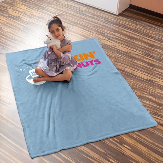 Dunkin Deez Nuts Baby Blanket