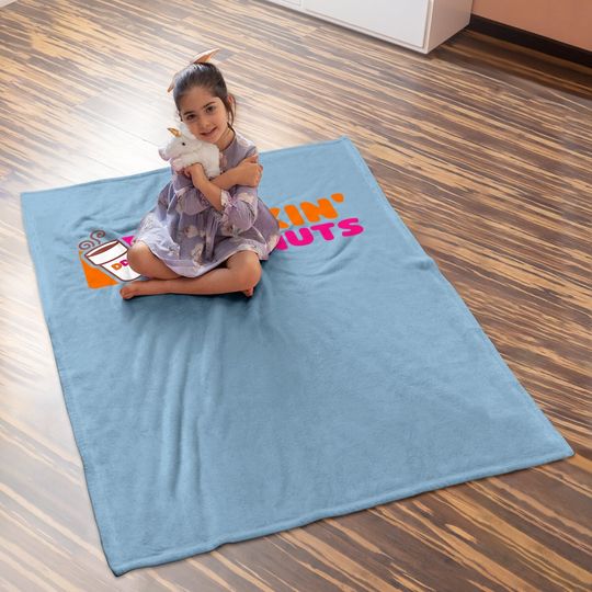 Dunkin Deez Nuts Baby Blanket