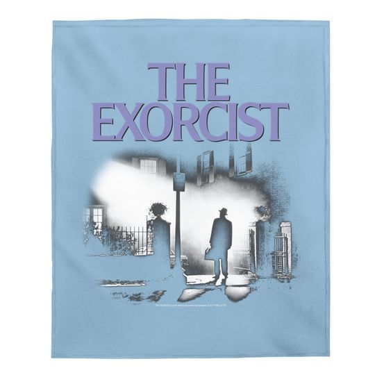 The Exorcist Purple Logo Baby Blanket