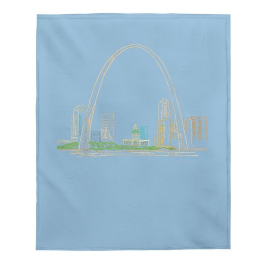 Gateway Arch St Louis Baby Blanket
