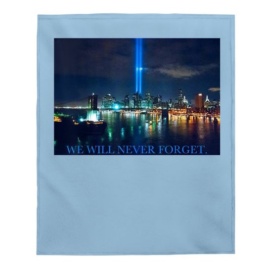 September 11 Lights Over Manhattan One World Trade Center Baby Blanket