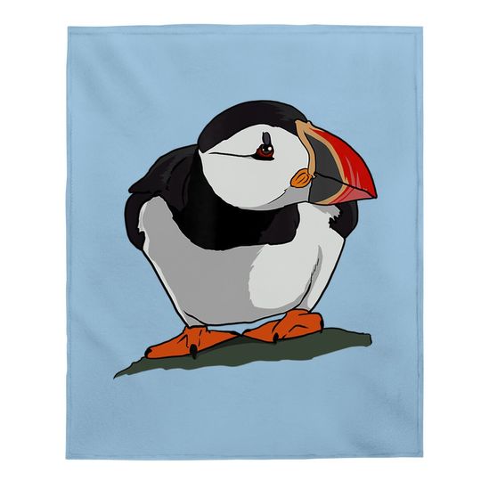Puffin Baby For Puffin Seabirds Lovers Baby Blanket