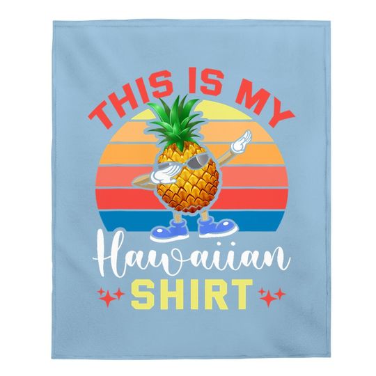 Pineapple Hawaiian Baby Blanket