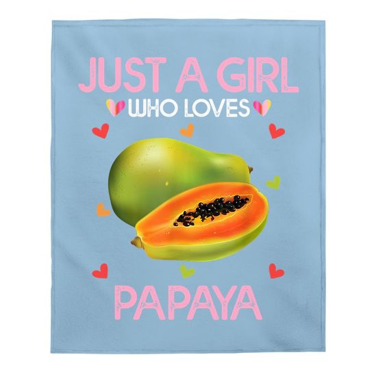 Papaya Fruit Baby Blanket