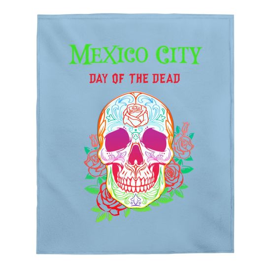 Day Of The Dead Mexico City 2021 Baby Blanket