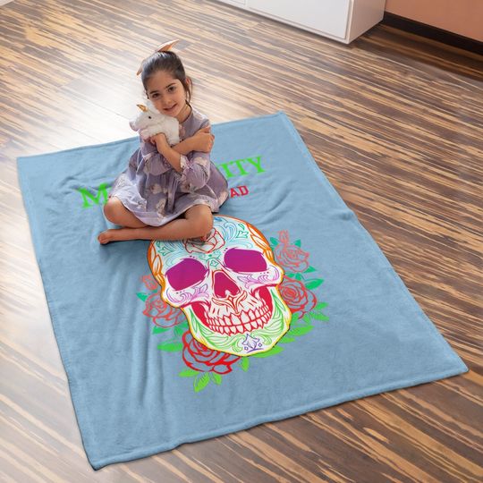 Day Of The Dead Mexico City 2021 Baby Blanket