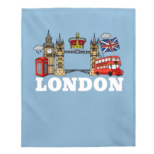 England London Baby Blanket