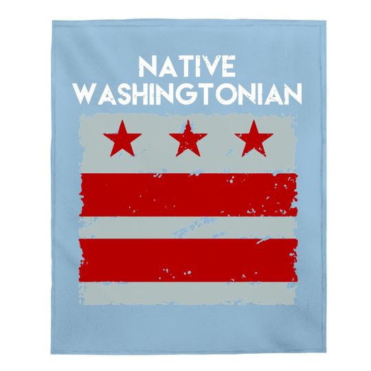 Vintage Hometown Washington D.c Baby Blanket