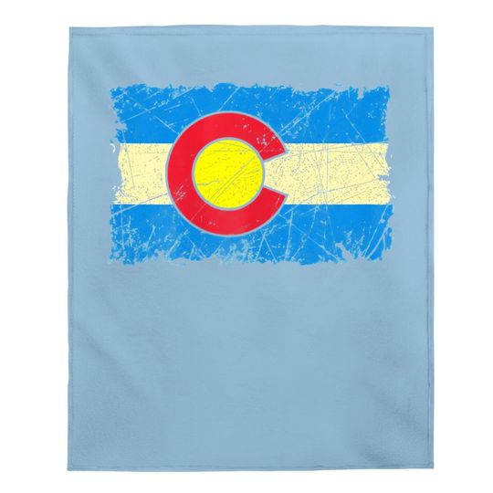 Colorado State Flag Baby Blanket