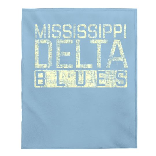 Mississippi Delta Blues Vintage Baby Blanket