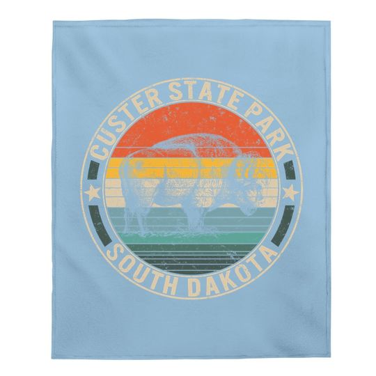 Custer State Park Buffalo Roundup South Dakota Hills Bison Baby Blanket