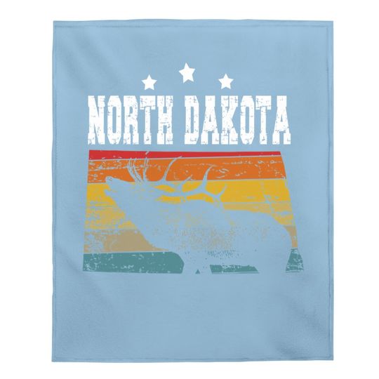 Vintage North Dakota Hunter Baby Blanket
