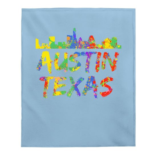 Austin Texas Skyline Baby Blanket