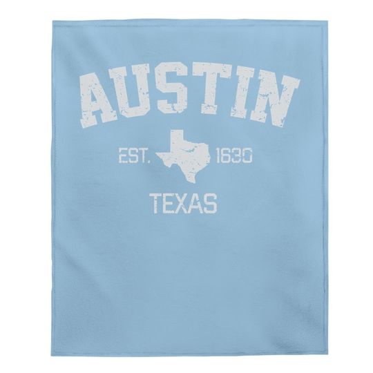 Austin Texas Baby Blanket