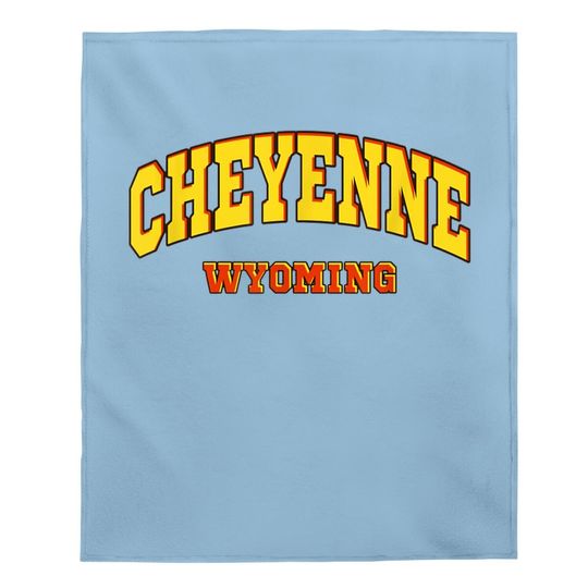 Cheyenne State Of Wyoming Baby Blanket