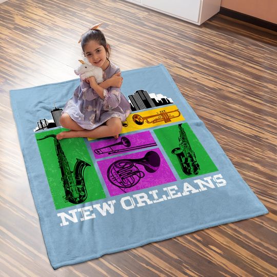 New Orleans Baby Blanket