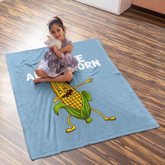 Corn Gift For Corn On The Cob Costume Farmer Baby Blanket