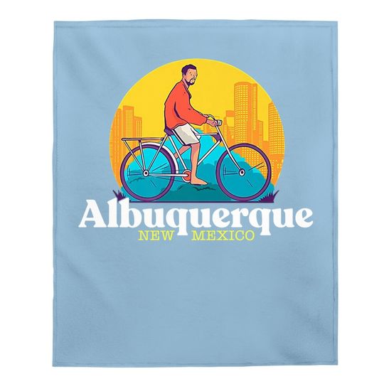 Albuquerque New Mexico 80s Retro Baby Blanket