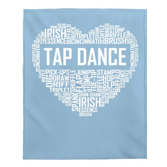 Tap Dance Heart Lover Gift Tap Dancer Baby Blanket
