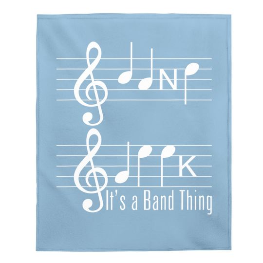Musicians Band Geek Funny Baby Blanket