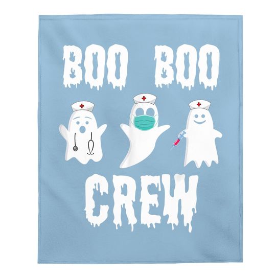 Halloween Nurse Costume Boo Boo Crew Baby Blanket