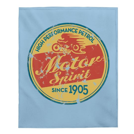Vintage Motorcycle Baby Blanket