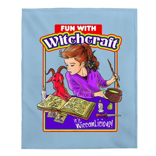 Witchcraft Wiccan-licious! Necronomicon Baby Blanket
