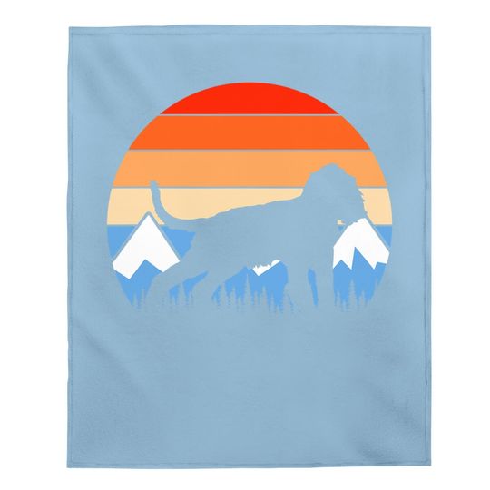 English Springer Spaniel Dog Mountain Hiking Vintage Baby Blanket
