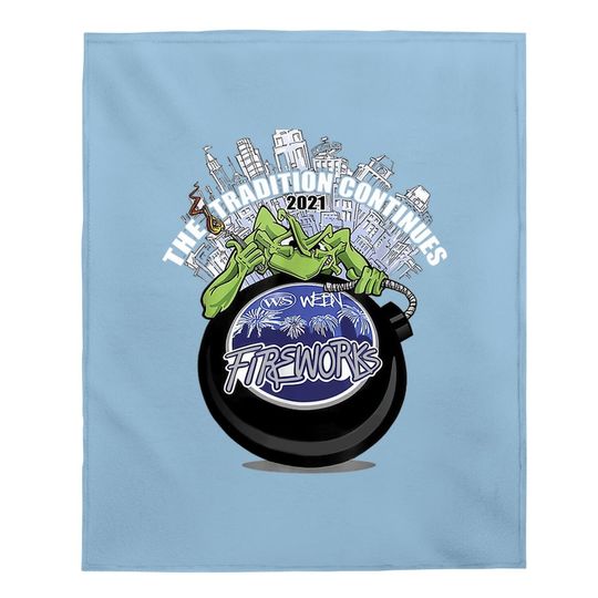 Webn Fireworks 2021 Baby Blanket